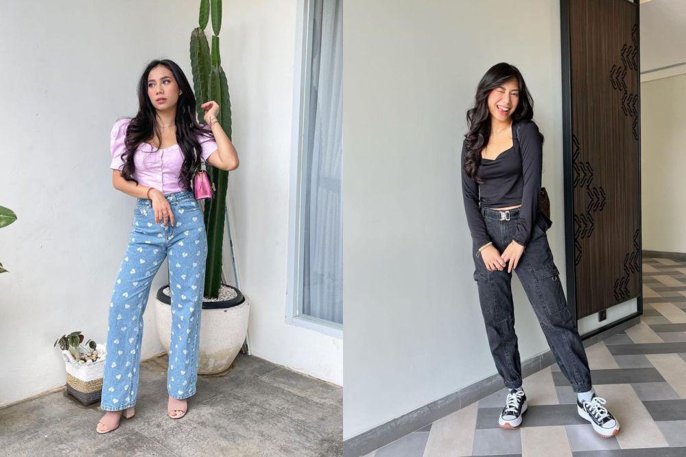 9 Referensi OOTD Celana Jeans ala Abel Cantika, Kasual Abis!