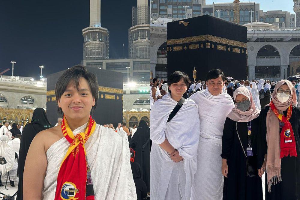 7 Potret Arsy Widianto Umrah, Kompak Beribadah Bareng Ayah