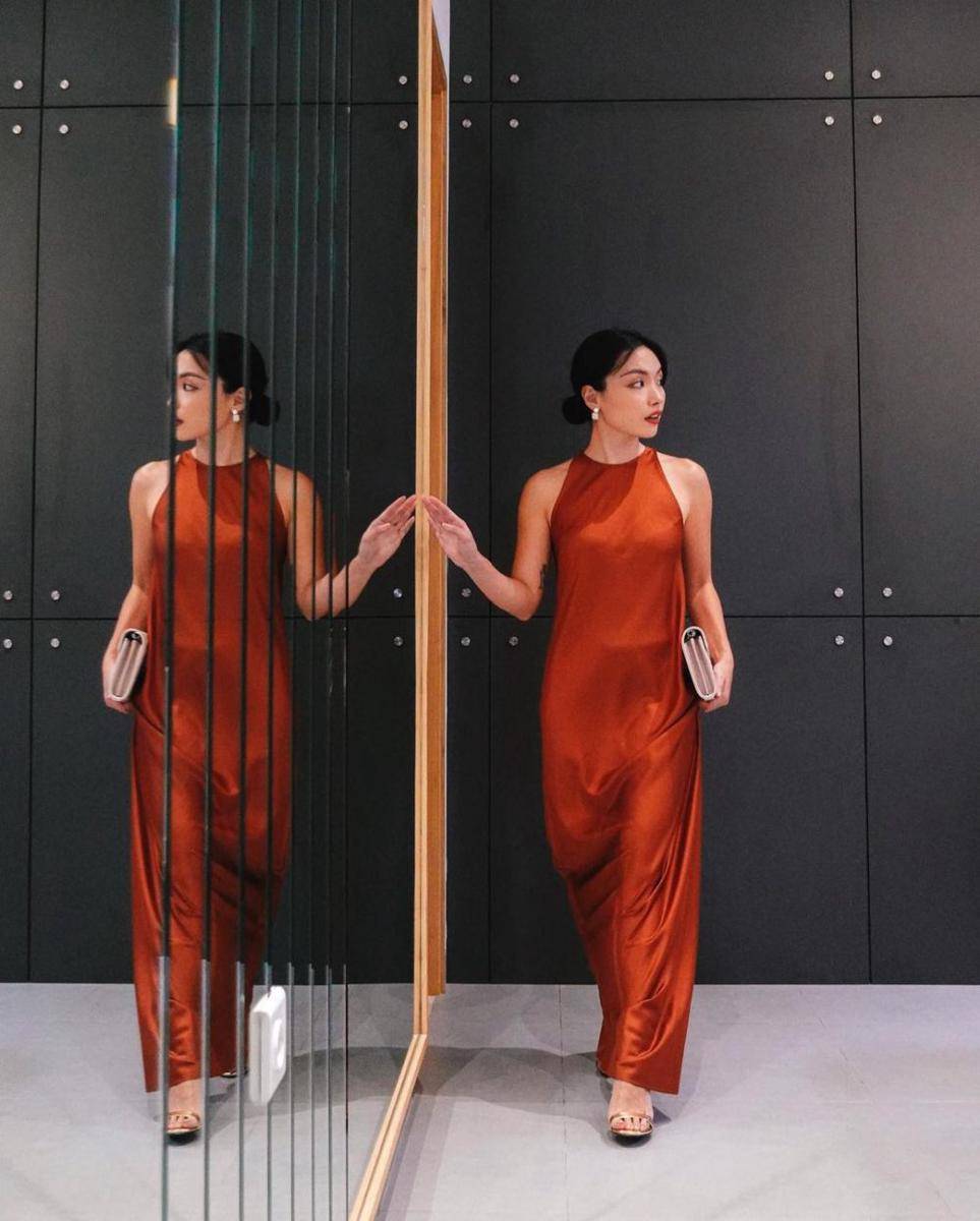 OOTD kondangan ala Angelicca Marthin (instagram.com/gelangelicca)