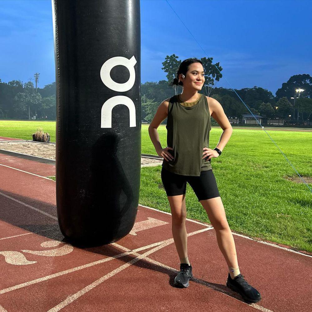 potret Sheryl Sheinafia yang sedang hobi lari (instagram.com/sherylsheinafia)