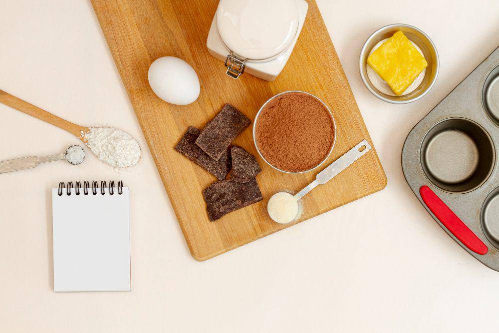 iluastrasi bahan kue brownies (freepik.com/Freepik)