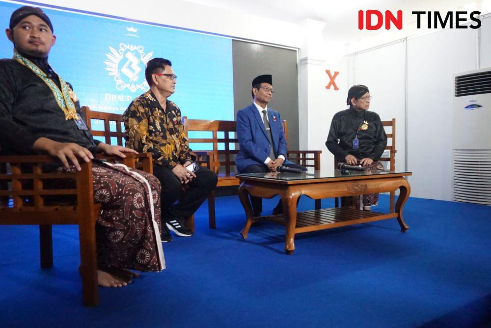 Mahfud MD hadir dalam akad nikah Dhaup Ageng putra bungsu Adipati Pakualaman. (IDN Times/Herlambang Jati Kusumo)