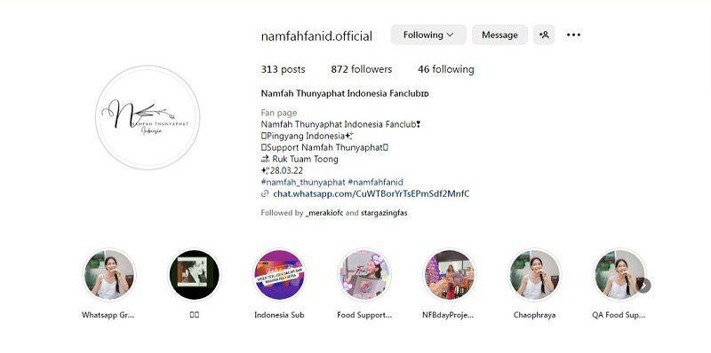 fanbase resmi Namfah Thunyaphat (instagram.com/namfahfanid.official)