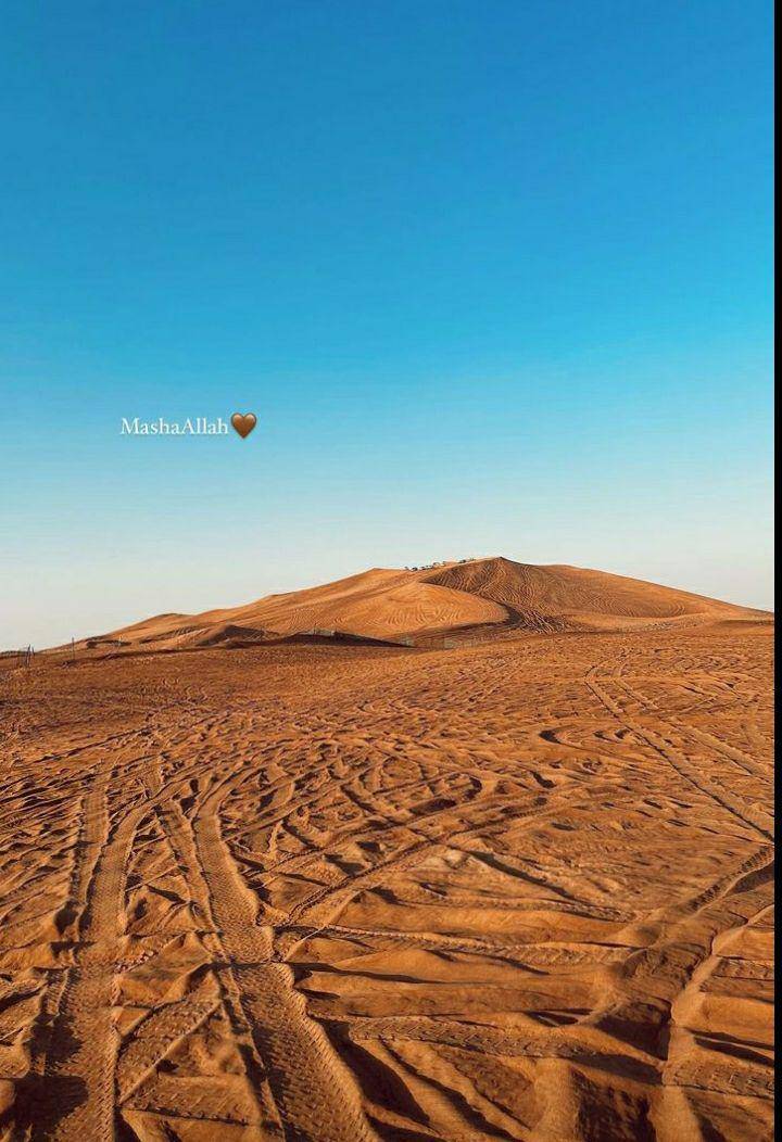 potret Aaliyah Massaid main di Dubai Desert Safari (instagram.com/aaliyah.massaid)