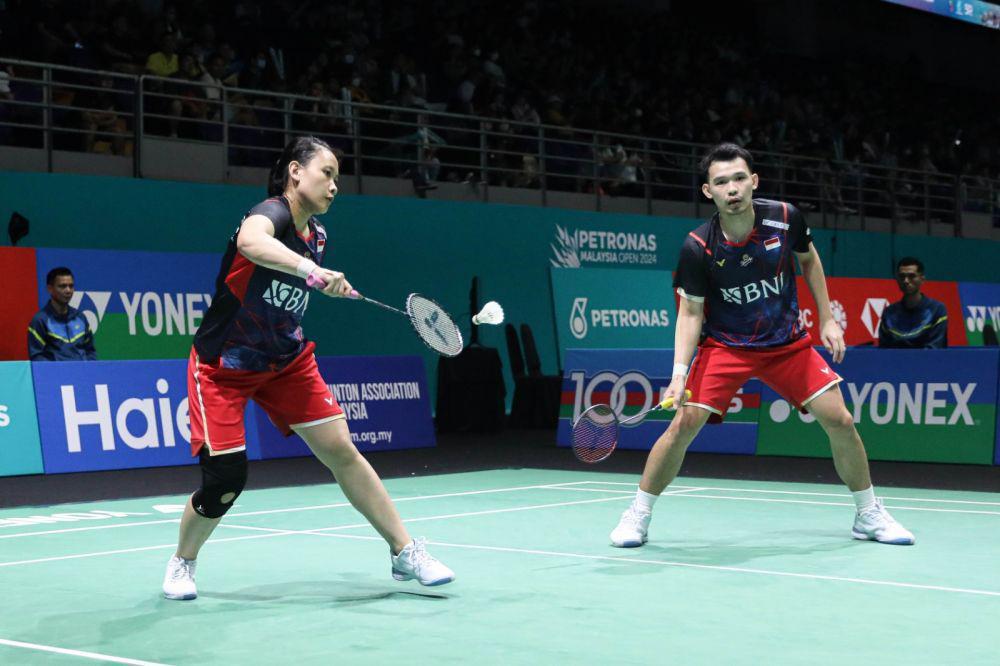 Rinov Rivaldy/Pitha Haningtyas Mentari di babak 32 besar Malaysia Open 2024 (dok. PP PBSI)