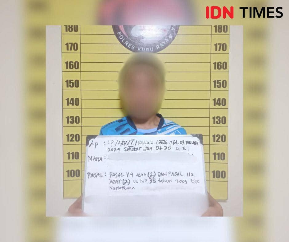 Pelaku nekat edarkan sabu untuk modal nikah. (IDN Times/Polres Kubu Raya).