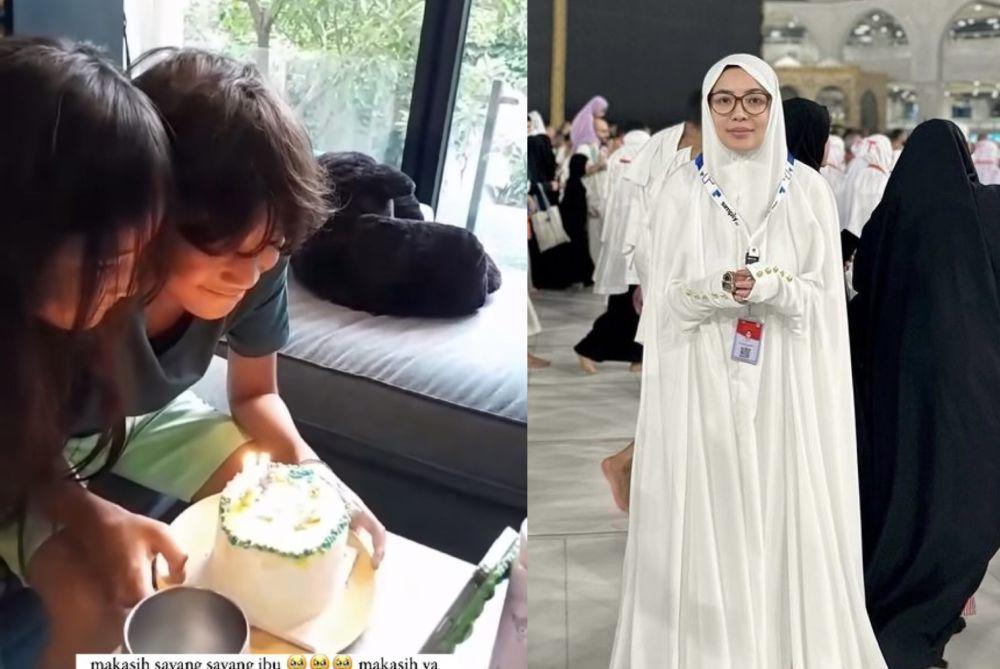 Lagi Umrah, 7 Potret Nindy Ayunda Rayakan Ultah Bareng Anak Lewat VC