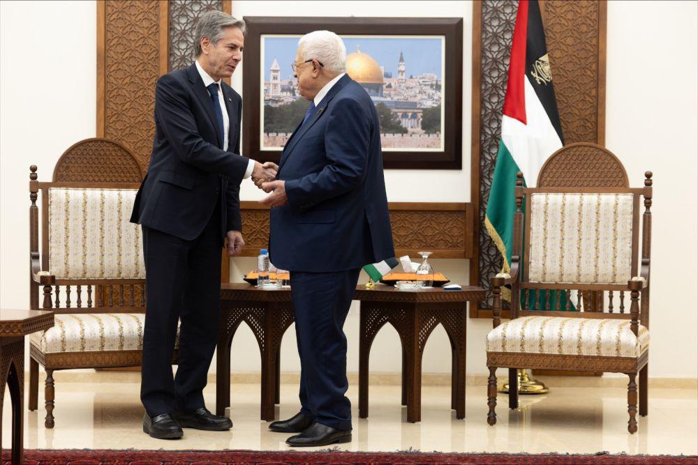 Menlu AS Temui Presiden Palestina, Bahas Apa?