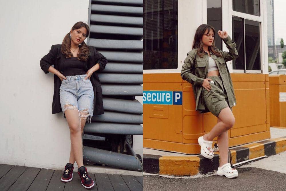 8 OOTD Pakai Short Pants ala Marsha Aruan, Simpel dan Kasual
