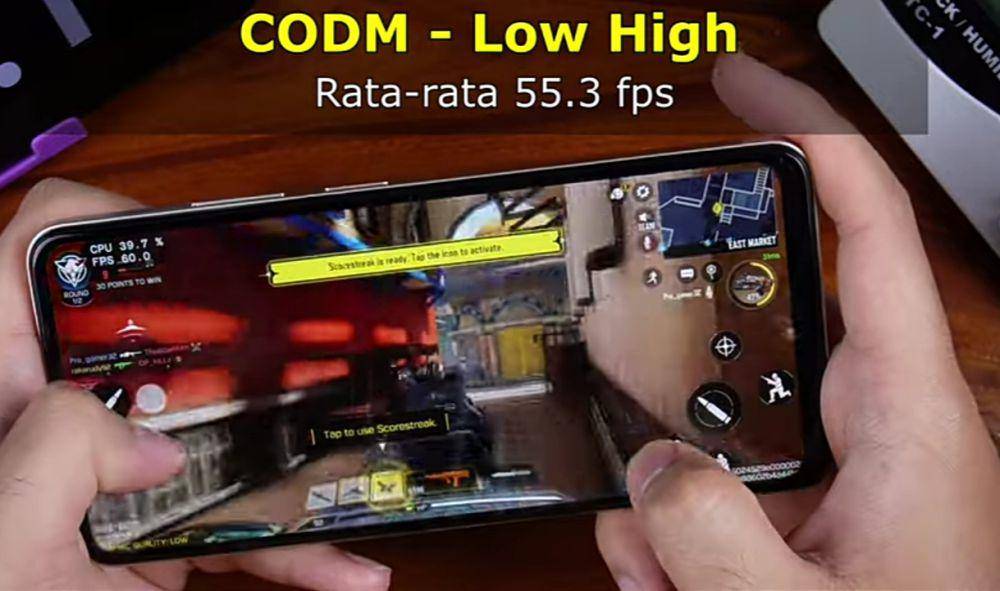 CODM berjalan di Infinix Smart 8 (youtube.com/LegawaGadget)