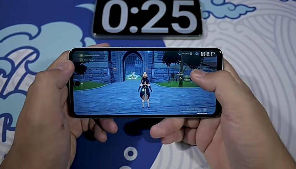 Infinix Smart 8 menjalankan Genshin Impact (youtube.com/TeddyKho)