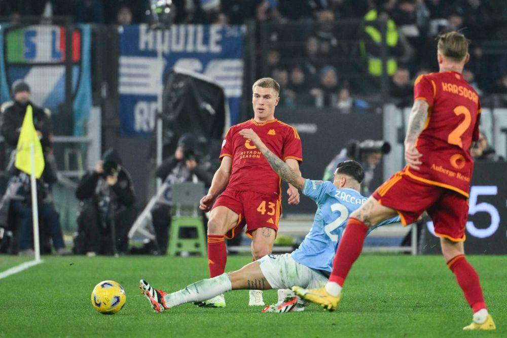 Potret Lazio vs AS Roma, Kamis (11/1/2024). (Twitter/@officialasroma).