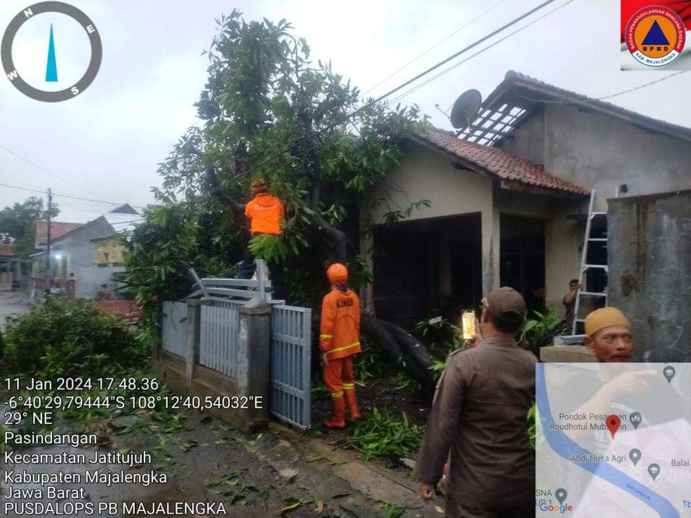 Istimewa/ penanganan setelah musibah puting beliung