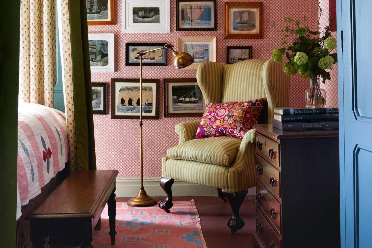 Dekorasi ruangan dengan berbagai pola (houseandgarden.co.uk)