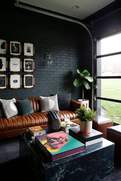 ide padu padan sofa kulit dan interior ruangan (desiretoinspire.net)
