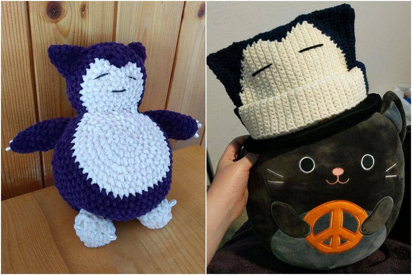 9 Rajutan Tangan Bertema Snorlax, Ada yang Seukuran Manusia!