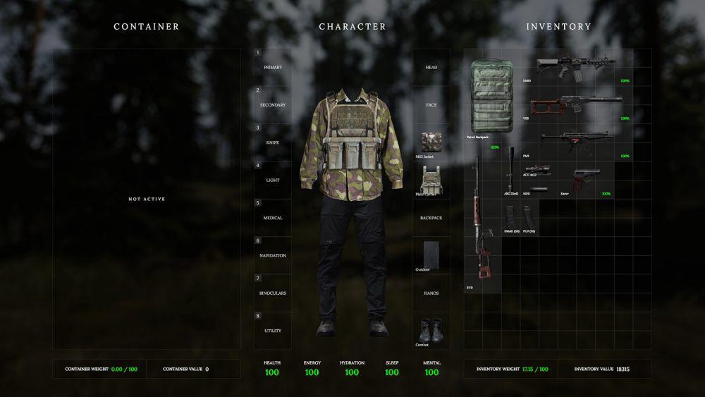 gameplay Road to Vostok (dok. Road to Vostok/Road to Vostok)