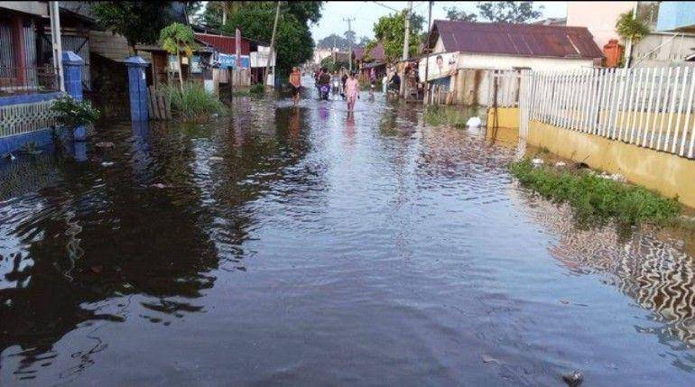 (Kondisi rumah warga terendam banjir di Muratara) IDN Times/istimewa