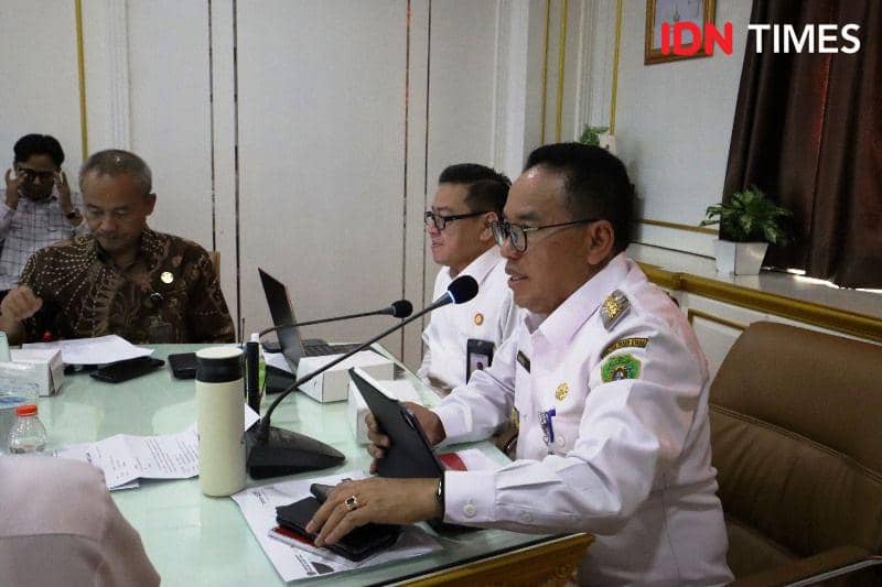 Pj Bupati PPU, Makmur Marbun saat rakoor bahas pelaksanaan Pemilu di IKN (IDN Times/Ervan)