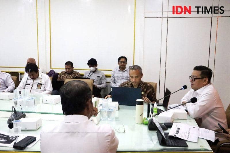Sekretaris Otorita IKN, Achmad Jaka Santos Adiwijaya saat rakoor bahas pelaksanaan Pemilu di IKN (IDN Times/Ervan)