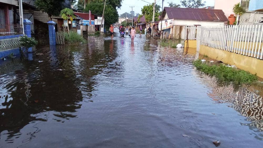 Banjir melanda Musi Rawas Utara akibat intensitas hujan tinggi dalam beberapa waktu terakhir (Dok: BPBD Sumsel)