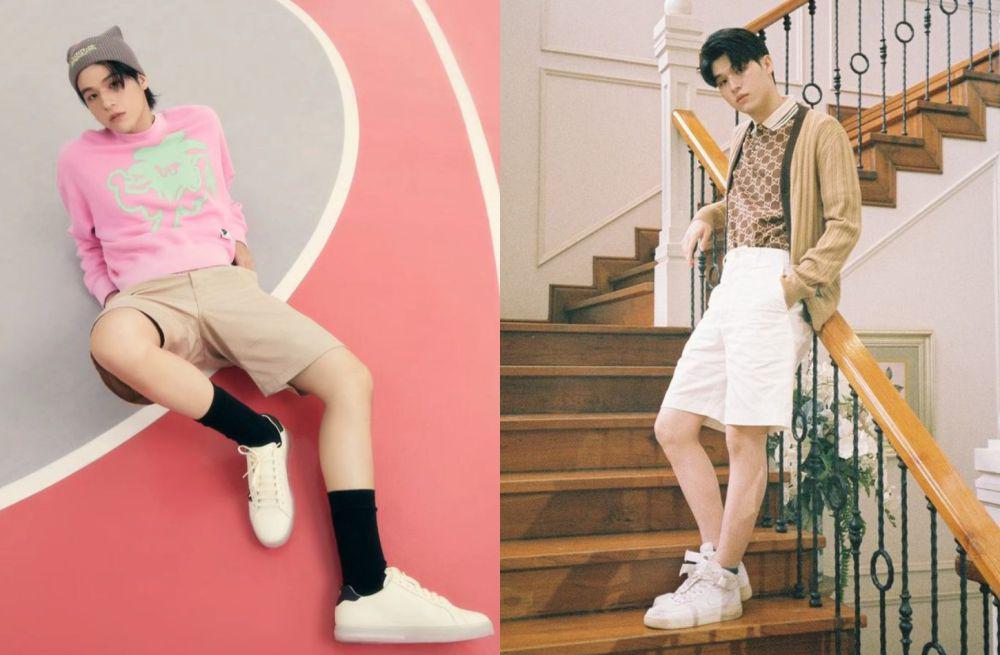 7 Ide Styling Outfit Pakai Short Pants ala Sky Wongravee, Fresh Abis!