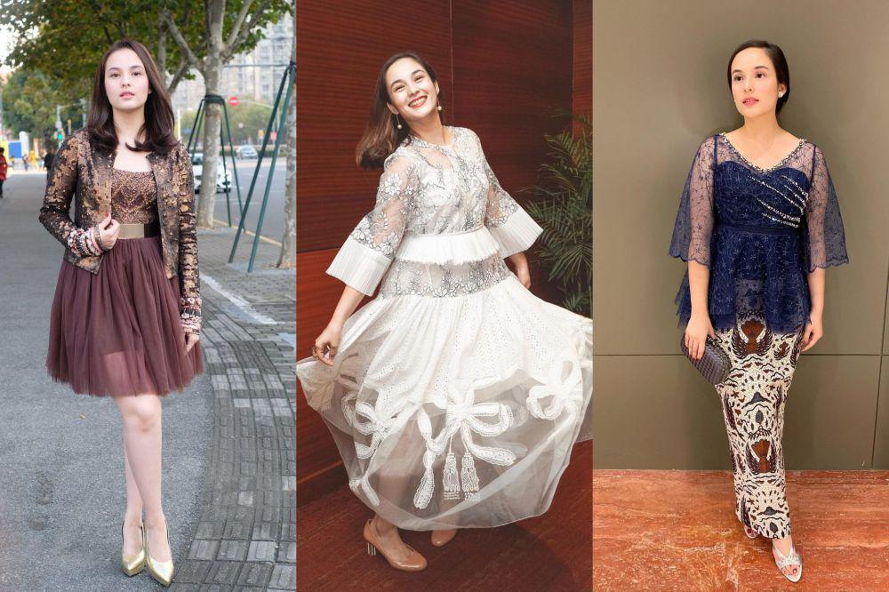 9 Ide Outfit Kondangan ala Chelsea Islan, dari Dress hingga Kebaya