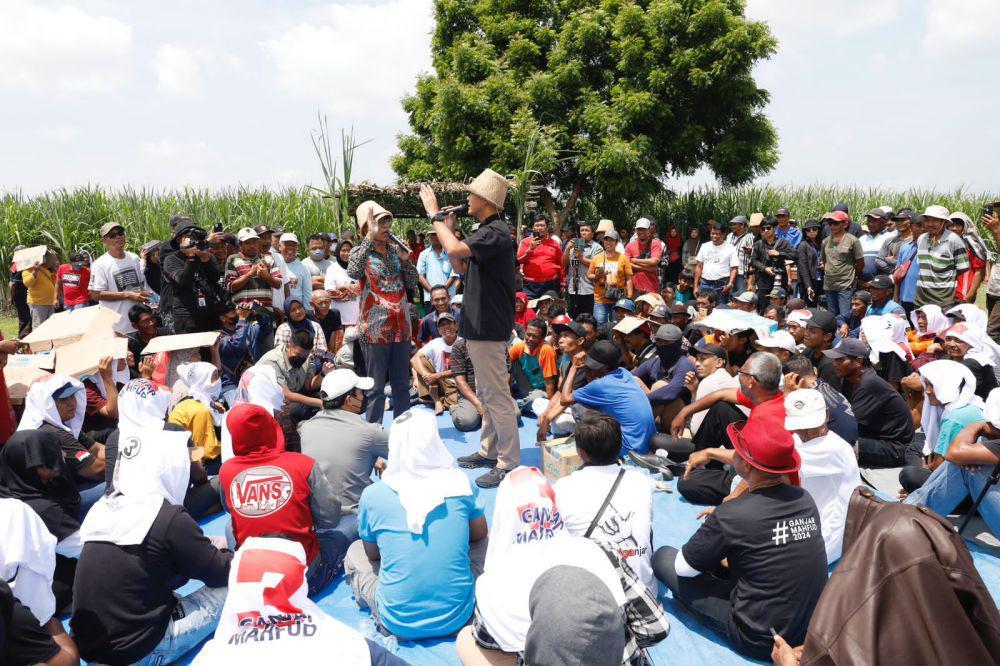 Bertemu Petani Tebu, Ganjar Janji Utamakan Gula Produk Lokal