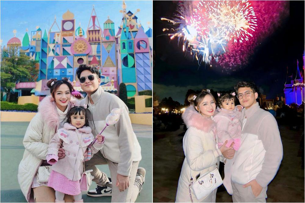 7 Potret Nanda Arsyinta ke Disneyland Jepang, Lihat Pesta Kembang Api!