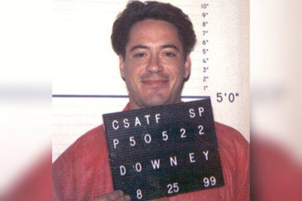 aktor Robert Downey Jr difoto oleh Departemen Pemasyarakatan California karena kasus narkotika (commons.wikimedia.org/California Department of Corrections)