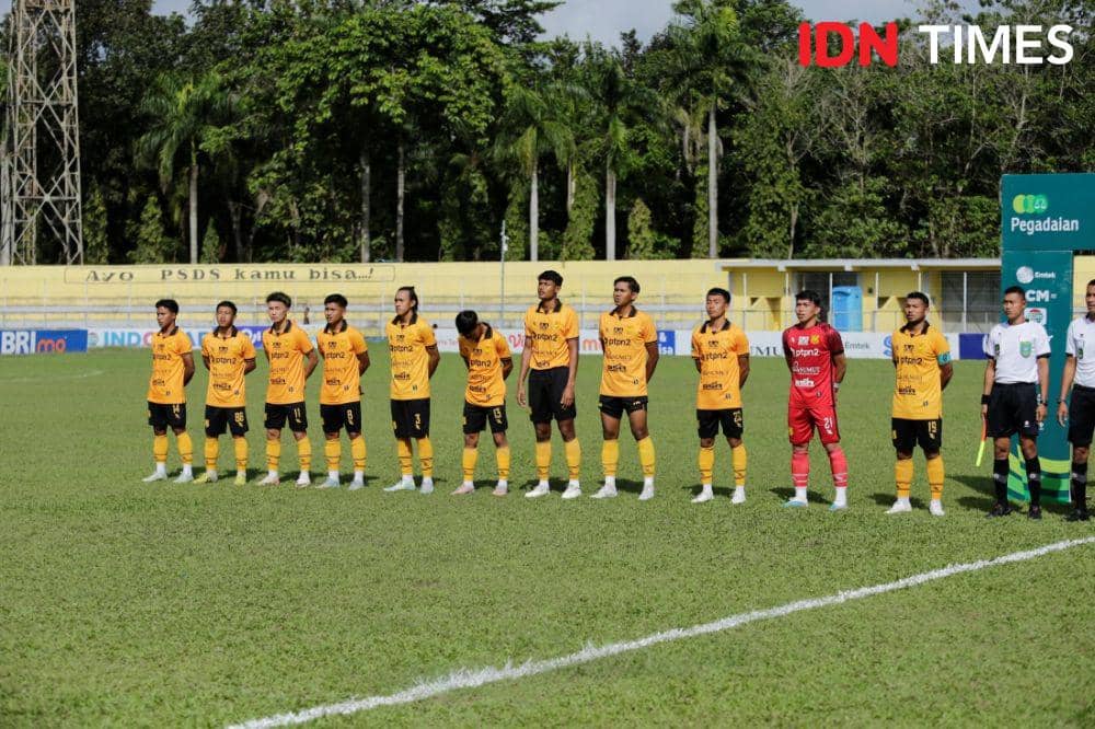 Skuat PSDS saat bersua Persikab Bandung (IDN Times/Doni Hermawan)