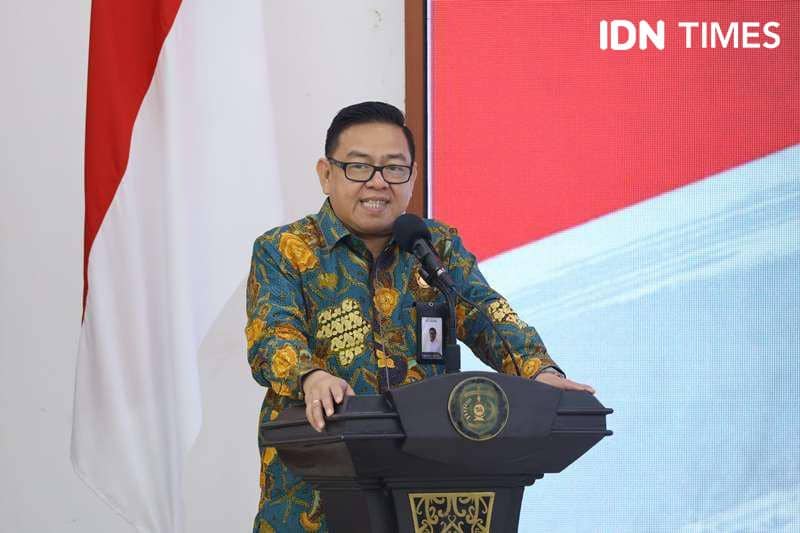 Sekretaris Otorita IKN Achmad Jaka Santos Adiwidjaya. Foto Humas OIKN (IDN Times/Ervan)