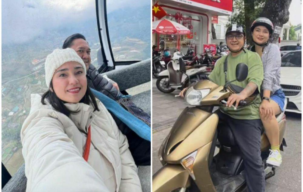 9 Potret Liburan Feby Febiola di Vietnam, Naik Cable Car Tertinggi