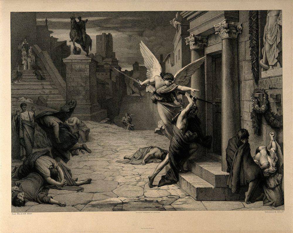 ilustrasi kepercayaan masyarakat pada saat itu (commons.wikimedia.org/Wellcome Collection gallery)