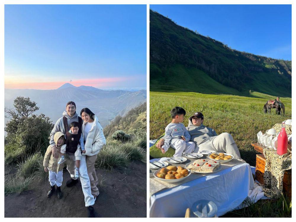 9 Momen Piknik Mewah ala Keluarga Chef Arnold di Bromo, Asyik!