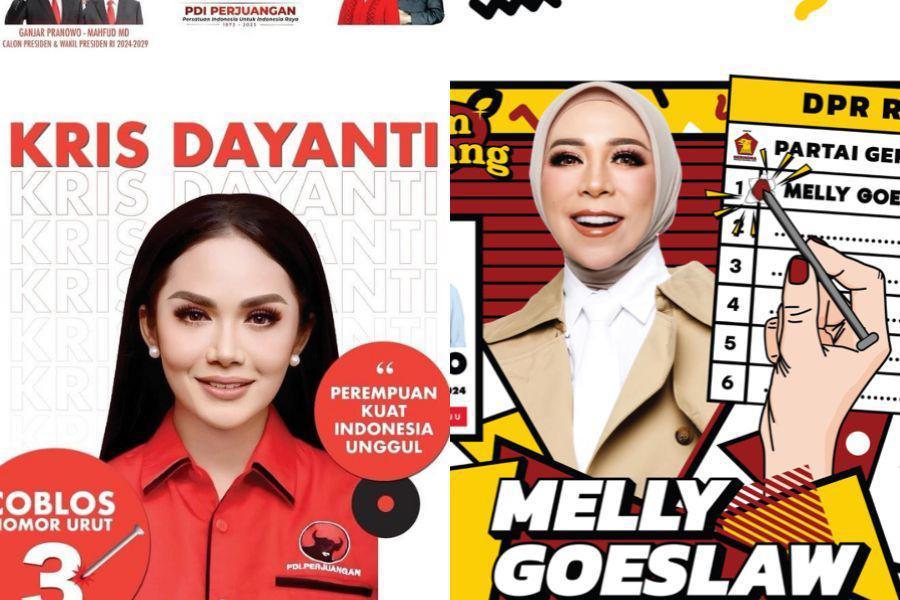 7 OOTD Artis di Poster Caleg Berbagai Partai, Siap Nyoblos?