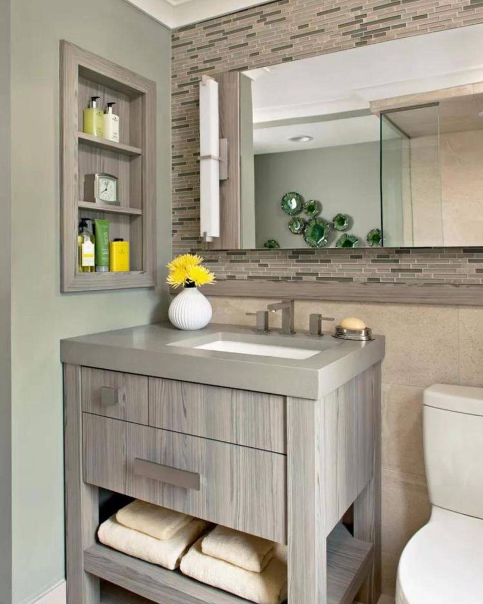 ilustrasi kamar mandi warna netral (bhg.com)