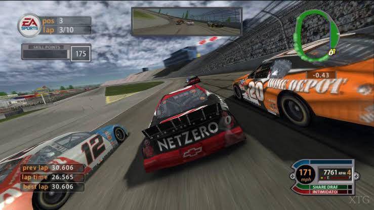 gameplay NASCAR Thunder (youtube.com/xTimeLessGaming)