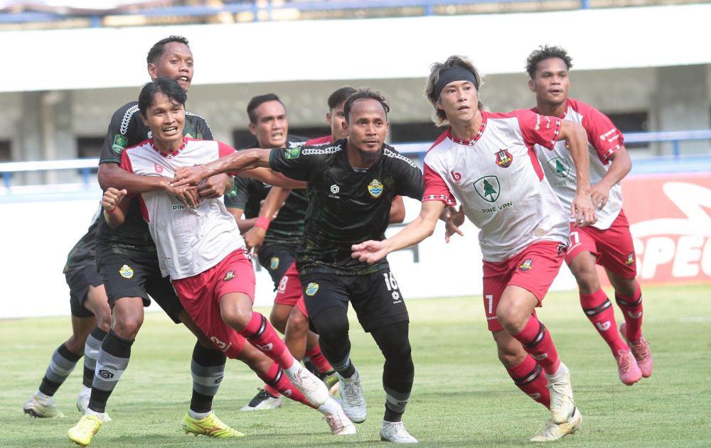 Duel Sada Sumut FC vs PSKC Cimahi di GBLA (Dok.istimewa)