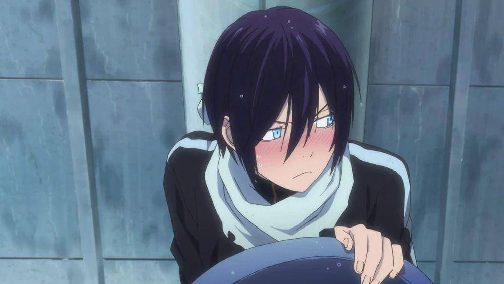 Yato embarrassed-s2e3 (dok. Bones Studio/Noragami)