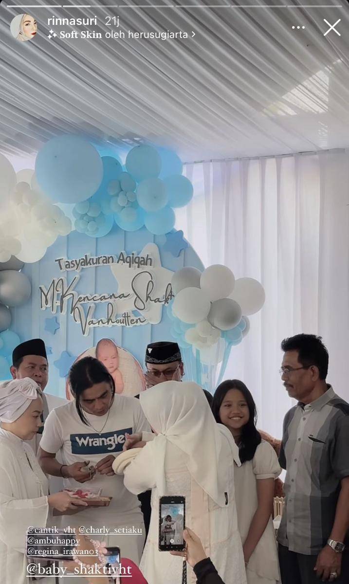 potret akikah Shakti, anak Charly Van Houten (Instagram.com/rinnasuri)