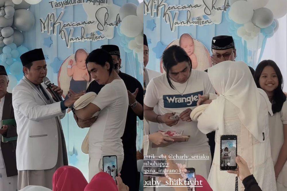 potret akikah Shakti, anak Charly Van Houten (Instagram.com/rinnasuri)