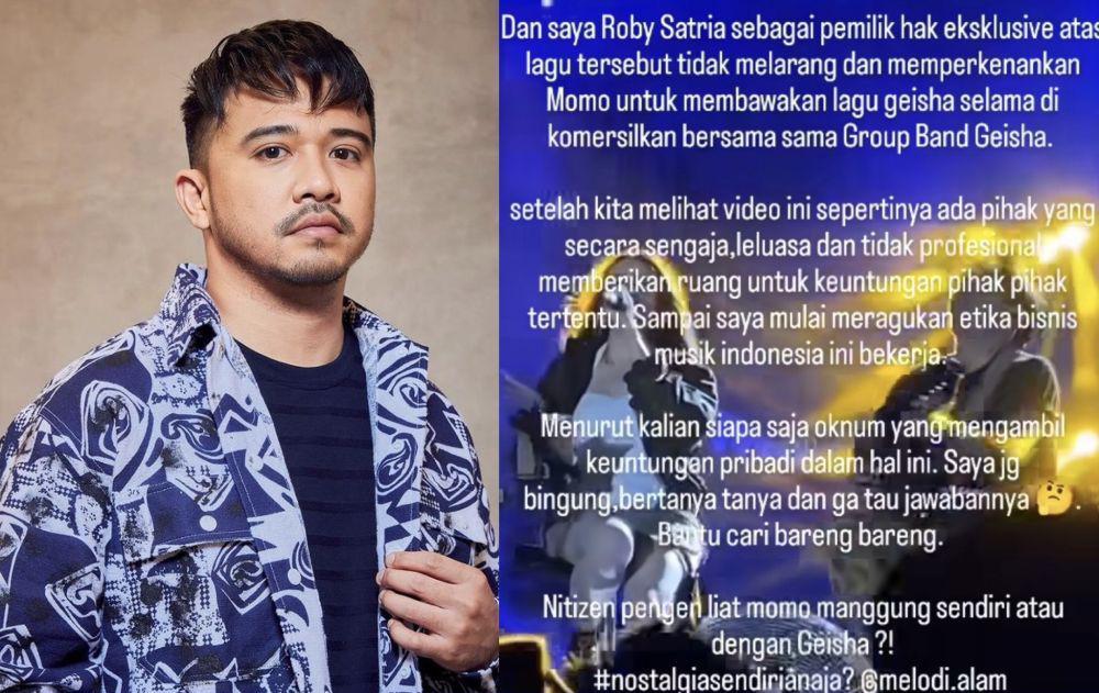 Roby Satria Ingatkan Momo Tak Bawakan Lagu Geisha di Luar Band
