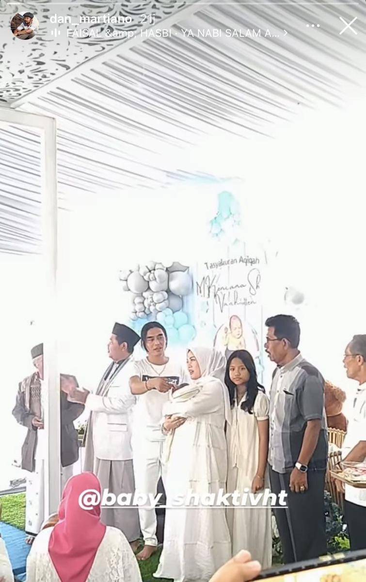 potret akikah Shakti, anak Charly Van Houten (Instagram.com/dan_martiano)