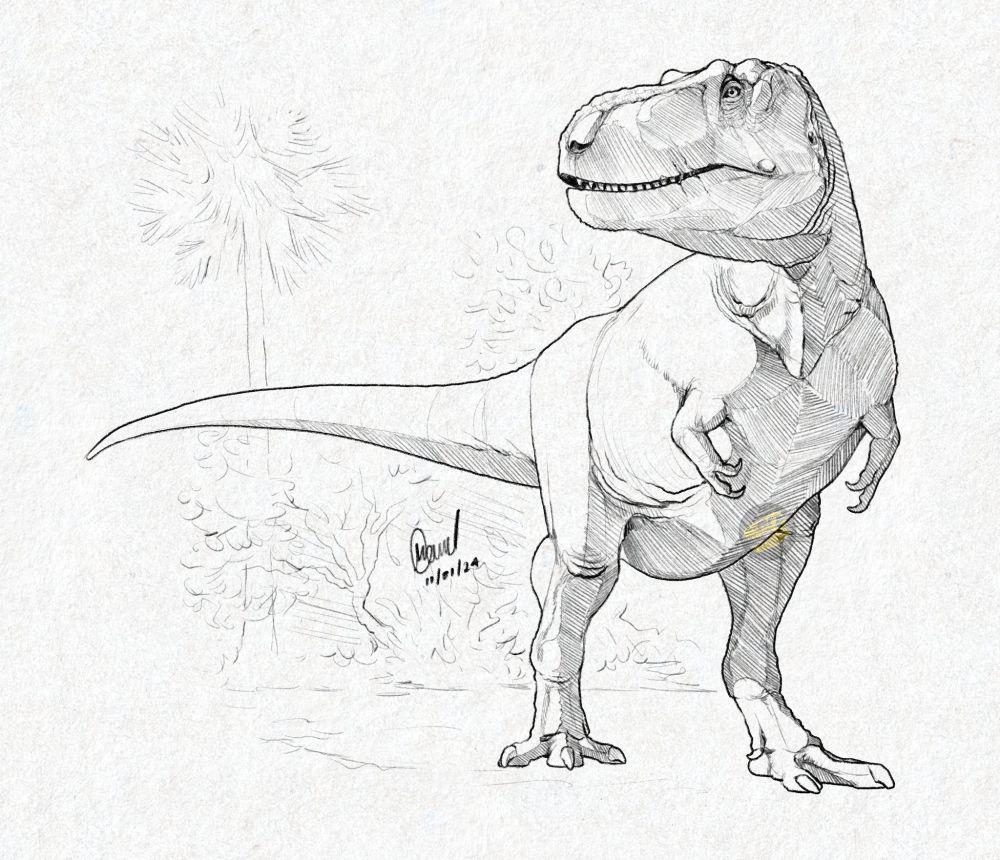 Tyrannosaurus mcraensis (twitter.com/Manu_Paleoart)