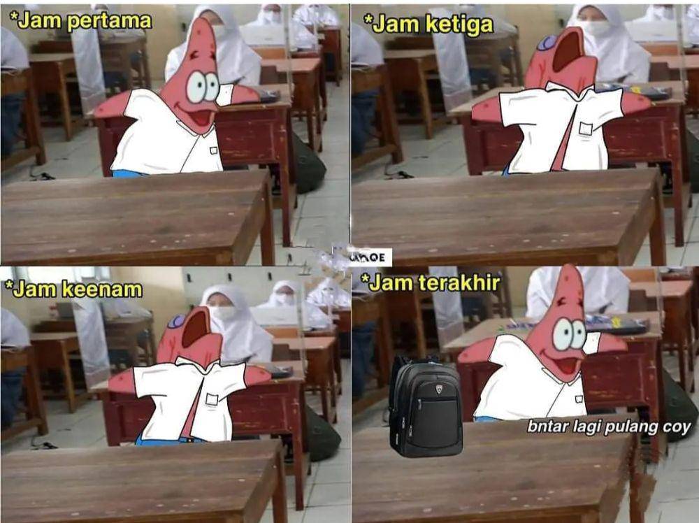 meme Patrick tidur (instagram.com/papapetrik.id)
