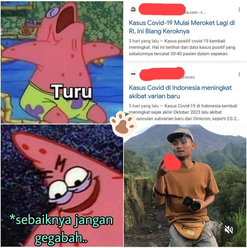 meme Patrick tidur (instagram.com/bimsbim.id)