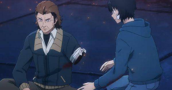 Sung Jin-Woo membantu menghentikan pendarahan pada lengan Song Chi-Yul ( Dok. A-1 Pictures / Solo Leveling )
