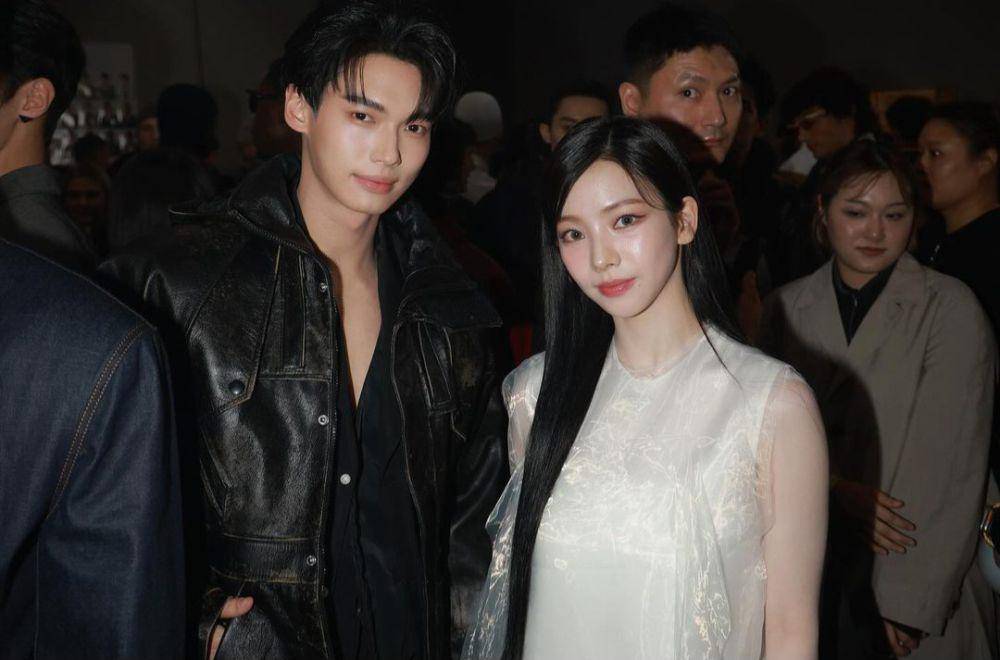 potret Win Metawin dengan Karina aespa di Prada FW24 (instagram.com/winmetawin)