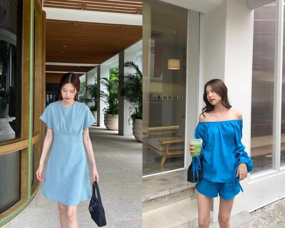 9 Ide Outfit Nuansa Biru ala Ice Chawanya yang Manis dan Catchy!